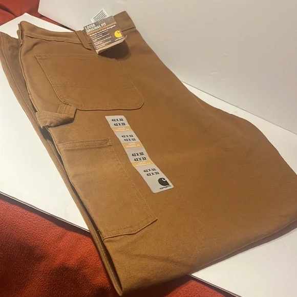 Carhartt Men's Loose Fit Washed Duck Utility Work Pant - Picture 5 of 11